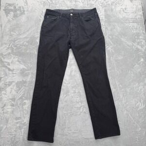 Linksoul Jeans Mens 34 Black Stretch Straight Leg Pants Golf Casual Chill